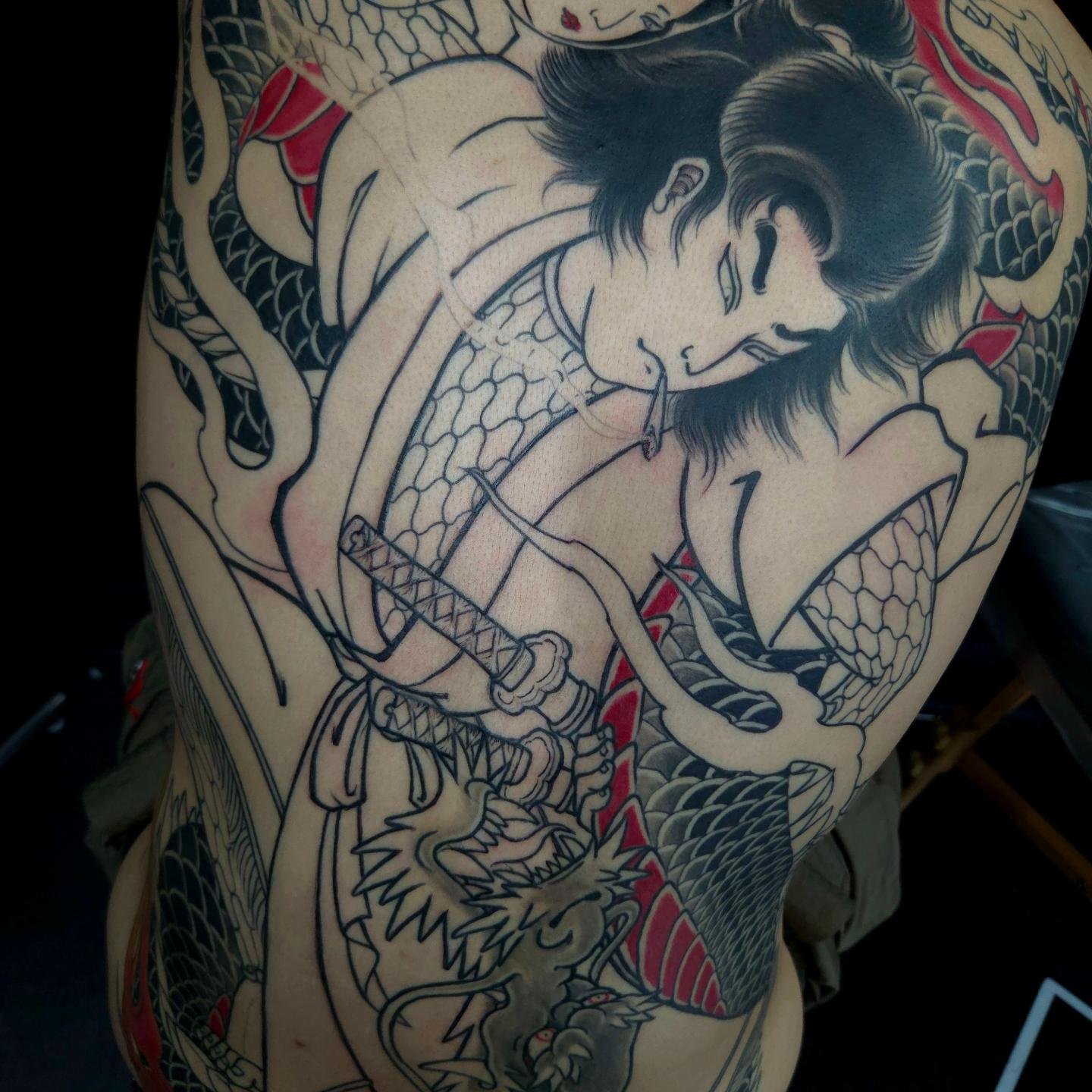 竜頭観音 #和彫り #刺青 #二代目梵天一門 #彫琉神