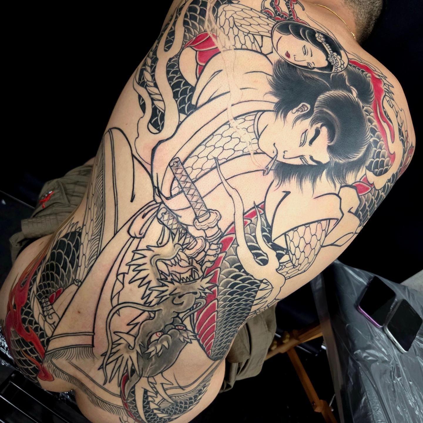竜頭観音 #和彫り #刺青 #二代目梵天一門 #彫琉神