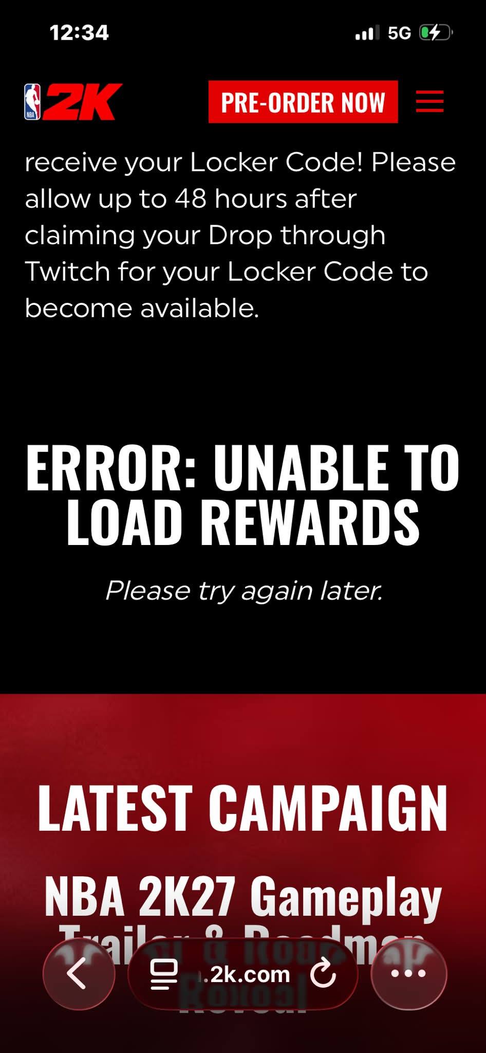 Is anyone else having trouble getting their codes for twitch today
