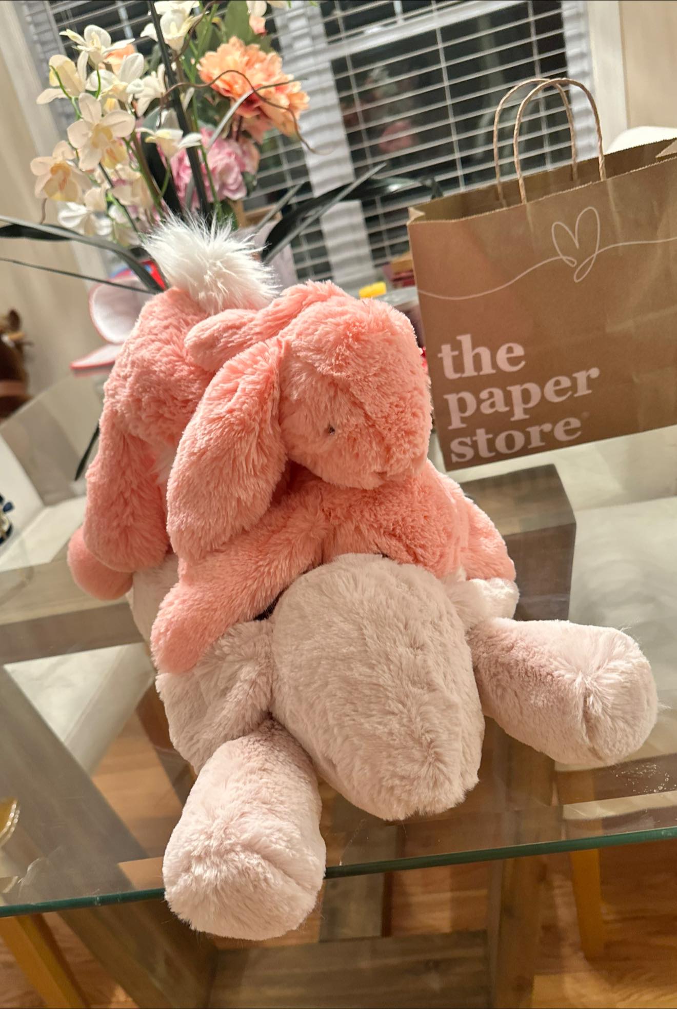 Jellycat apricot smudge bunny collectible