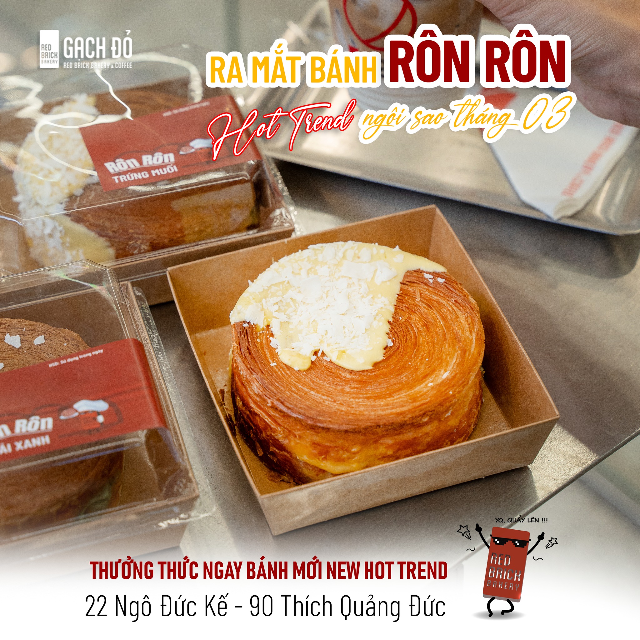 #Bánh_Mới “Rôn Rôn” - Món bánh... - Gạch Đỏ Bakery & Coffee