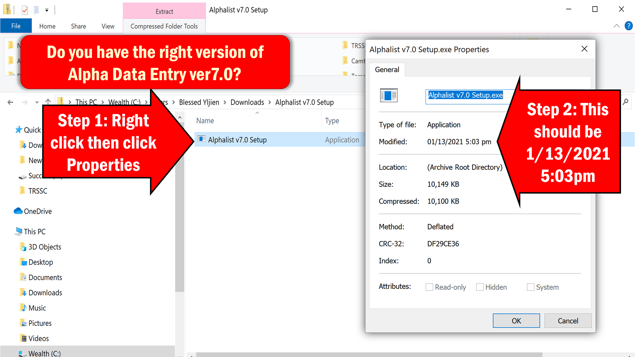 ‼Na-download mo ba ang tamang version ng Alpha Data Entry ver7.0? See ...