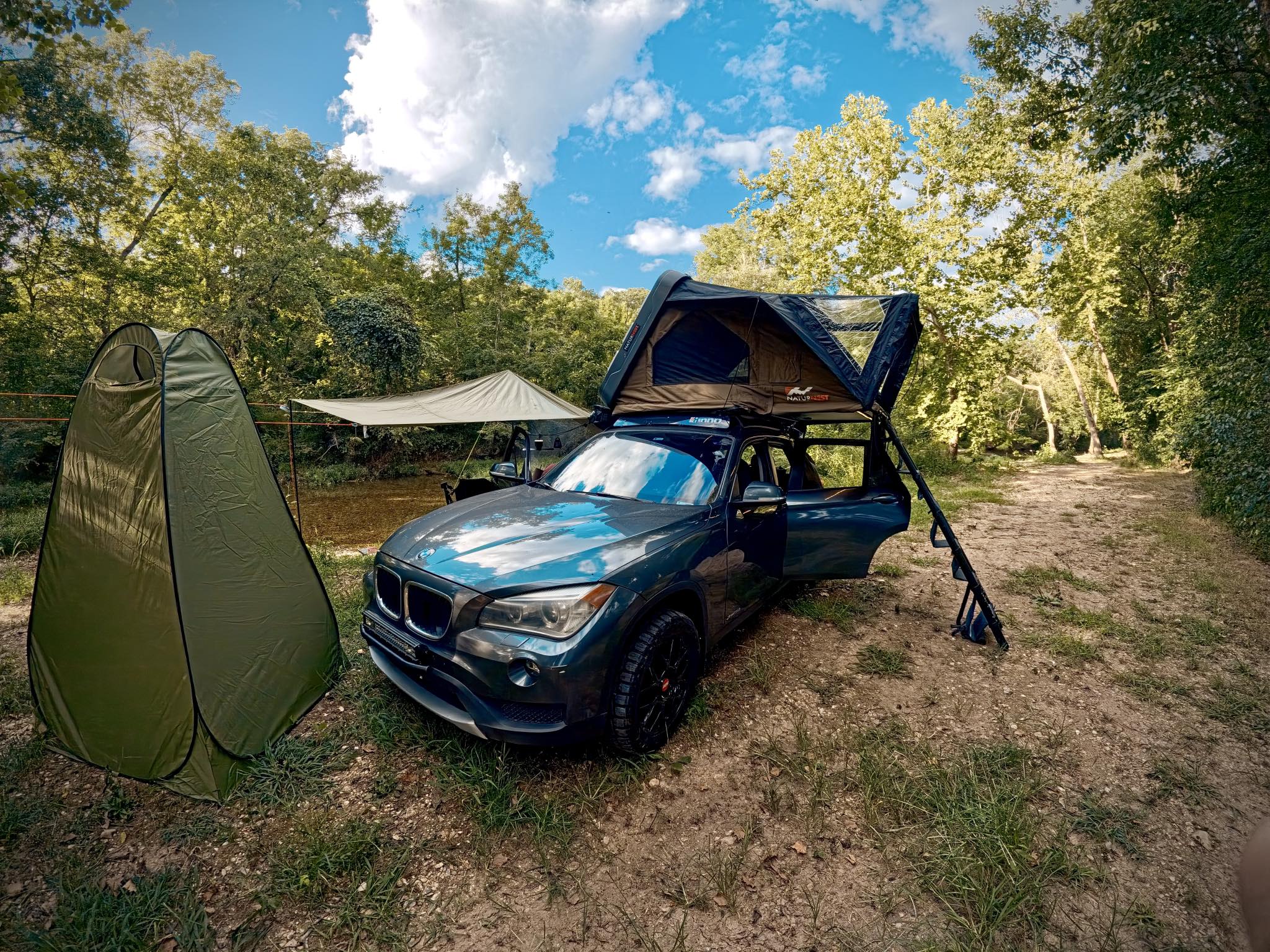reproof tent 8 Person Family Camping with Screen Porch Träumeland Schlafsack-Set LIEBMICH Pünktchen nylon jacket Größe:9 / M