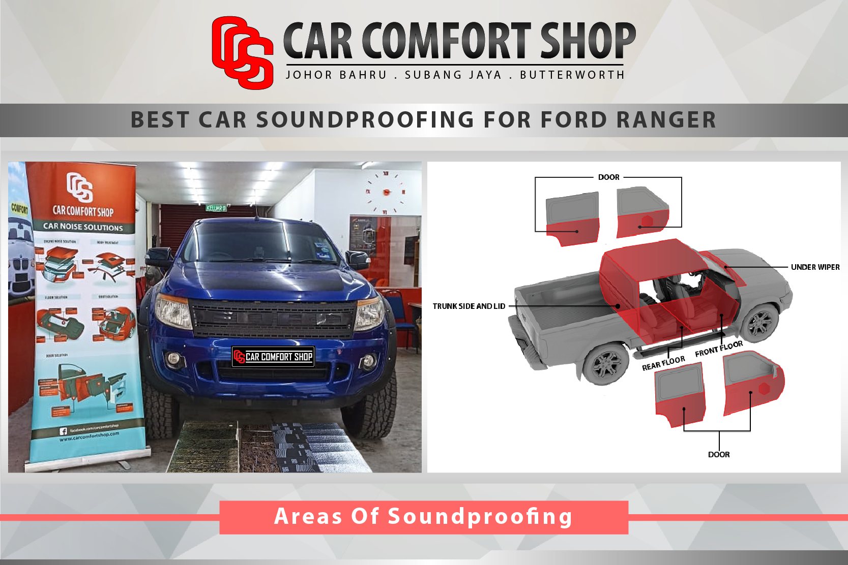 Ford Ranger Soundproofing !!! 🚙... - CCS Car Comfort Shop