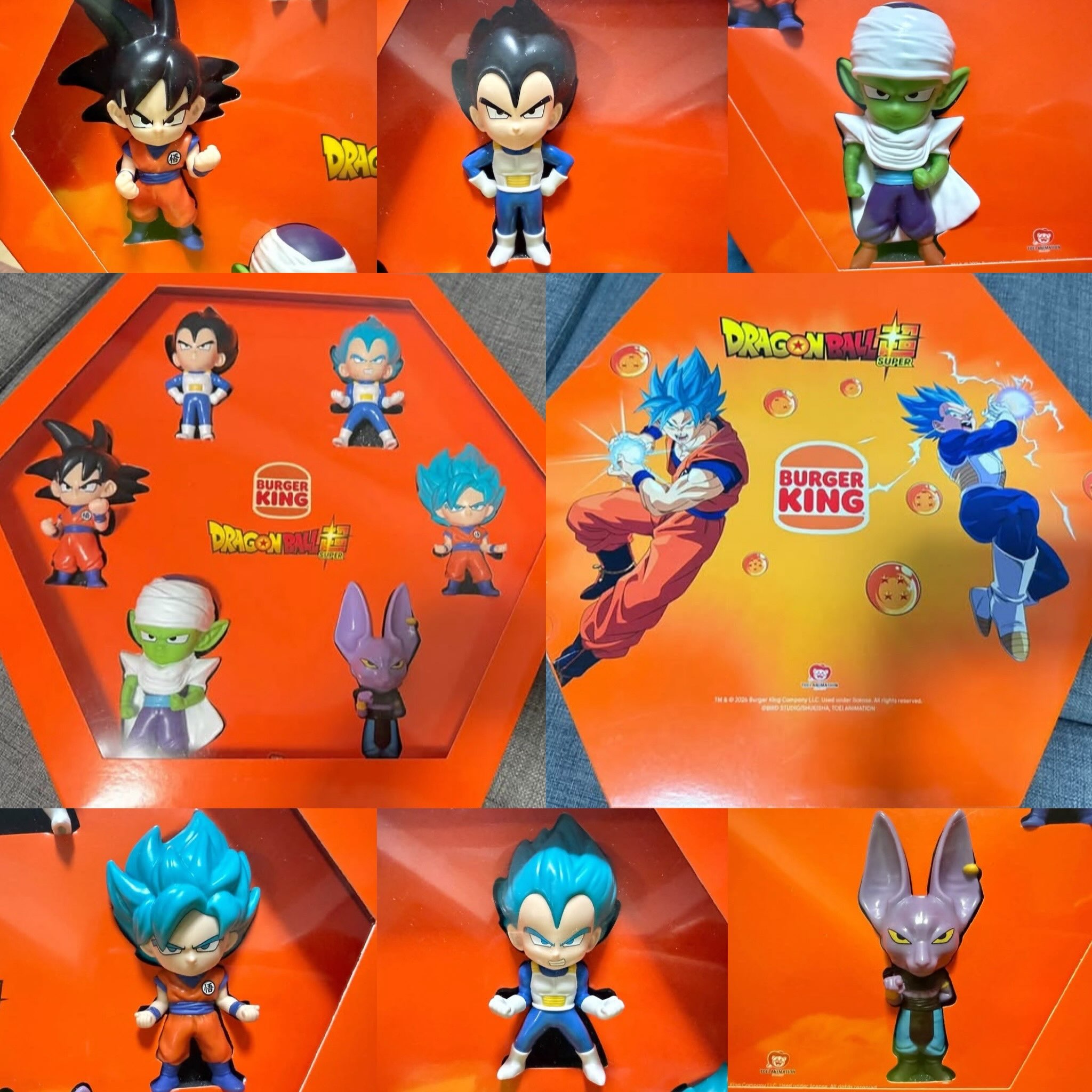 Burger King Dragon Ball Super toy collectors bundle