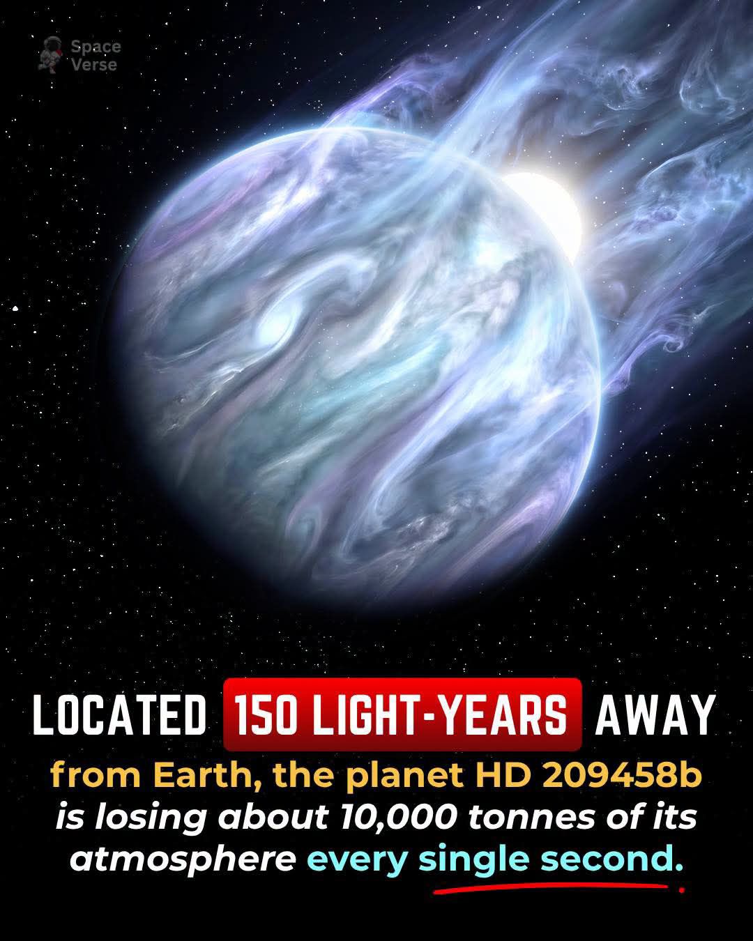 Hot Jupiter HD 209458b loses atmosphere to space