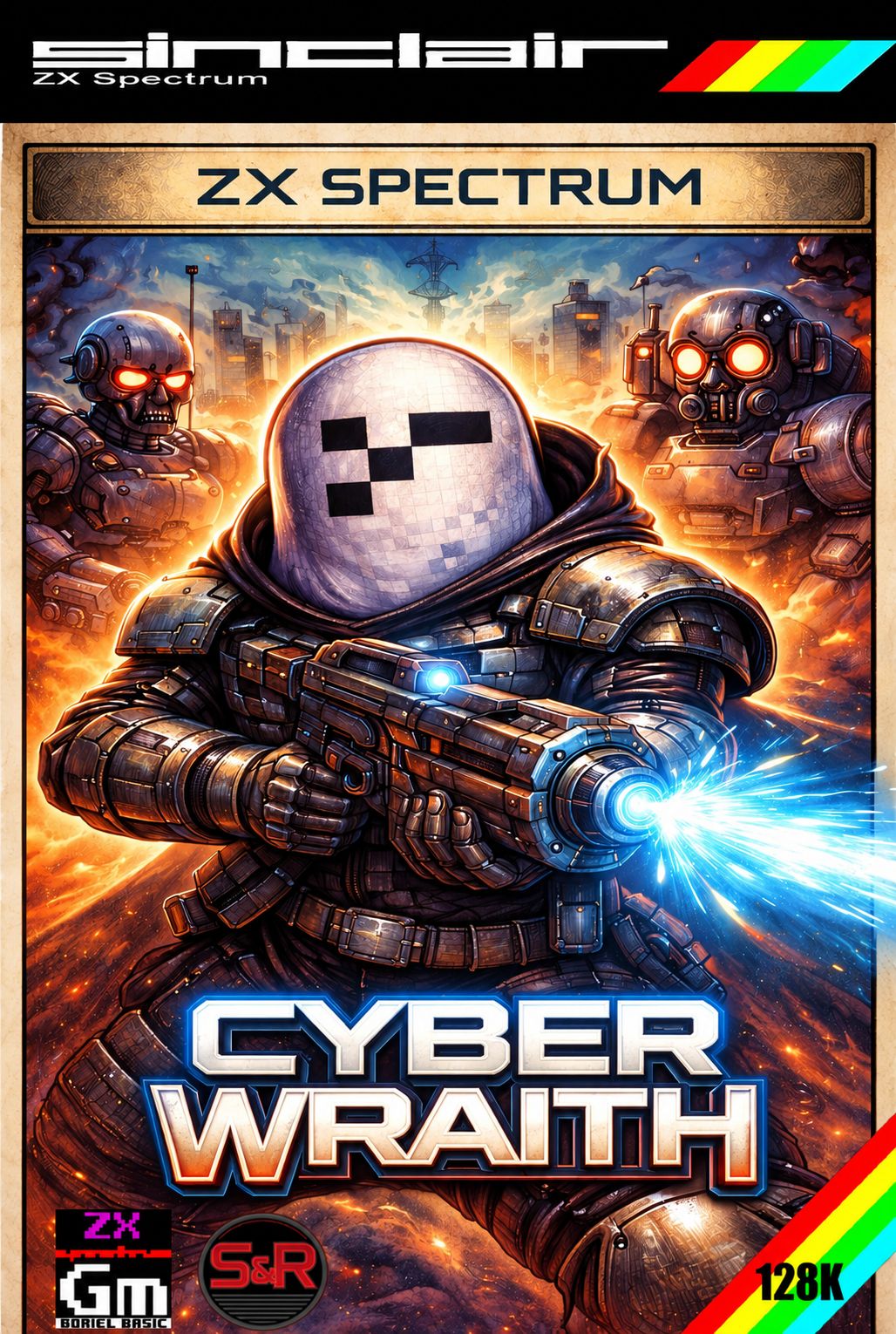 Cyber Wraith game for ZX Spectrum 128k
