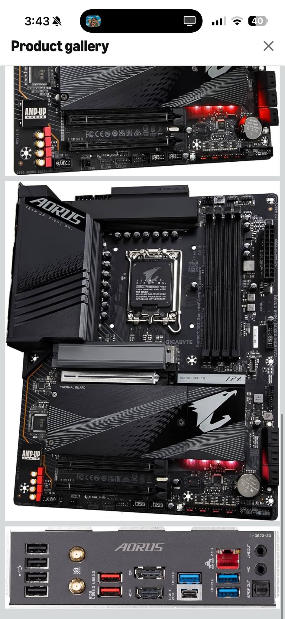 Can I use the Gigabyte Z790 Aorus Master with the Intel Core i9