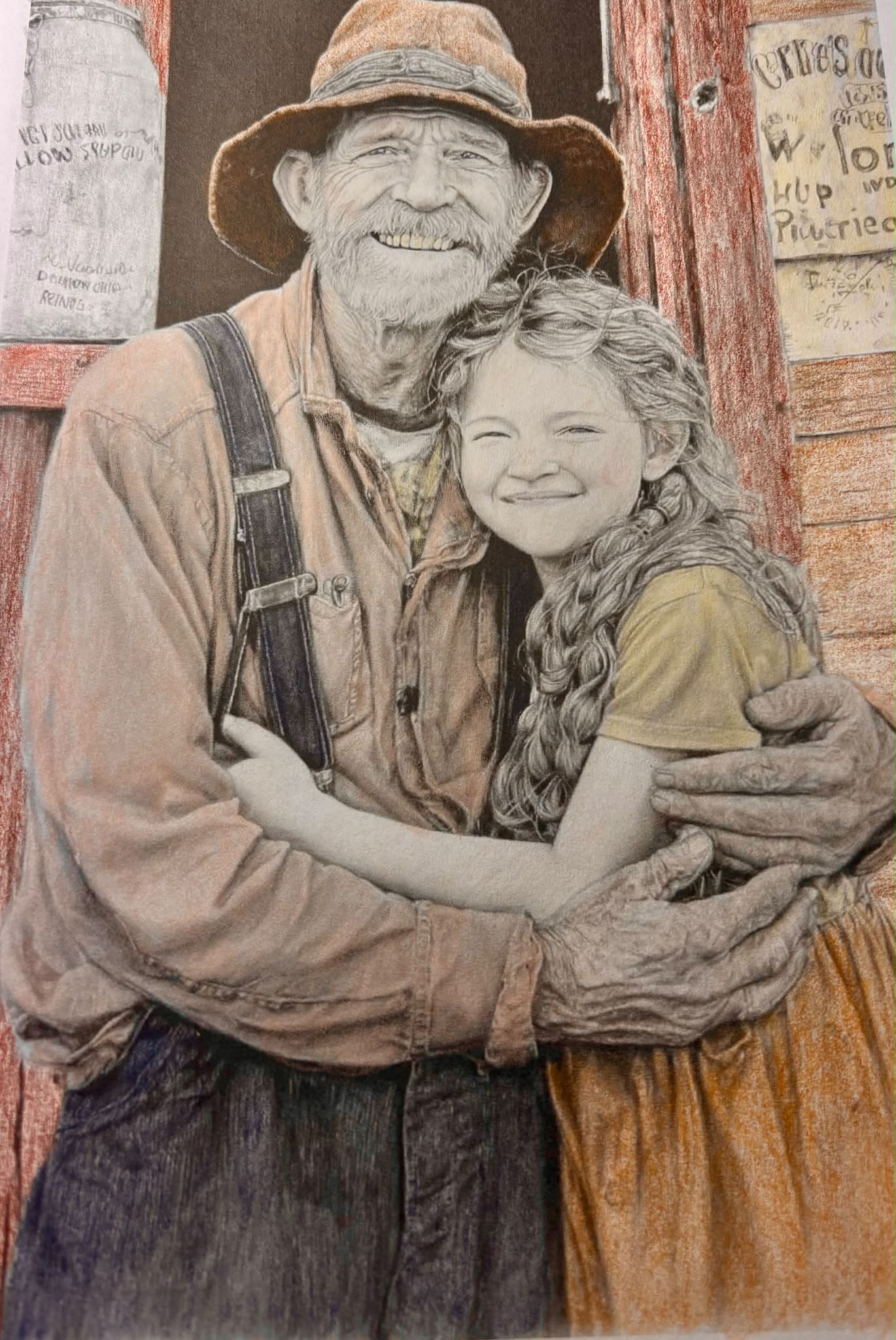 Rural Life by Toni B. Clark adult coloring page with Posca and