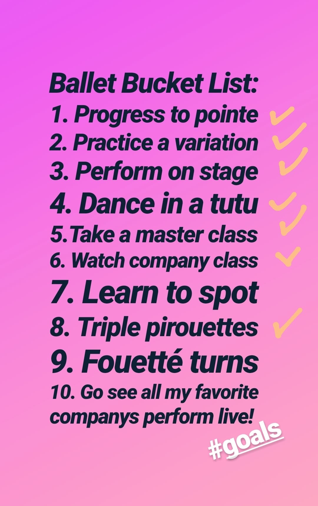 What's on your Ballet Bucket List... - Pointe Til You Drop