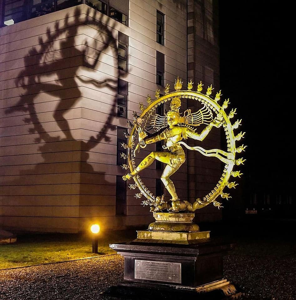 Nataraja at CERN In 2004, a 2m statue of the dancing Shiva was