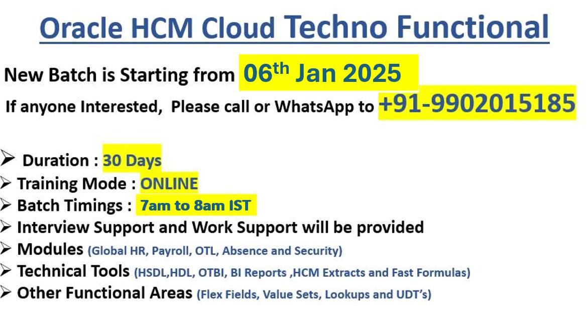 Oracle Cloud HCM Technical | Facebook