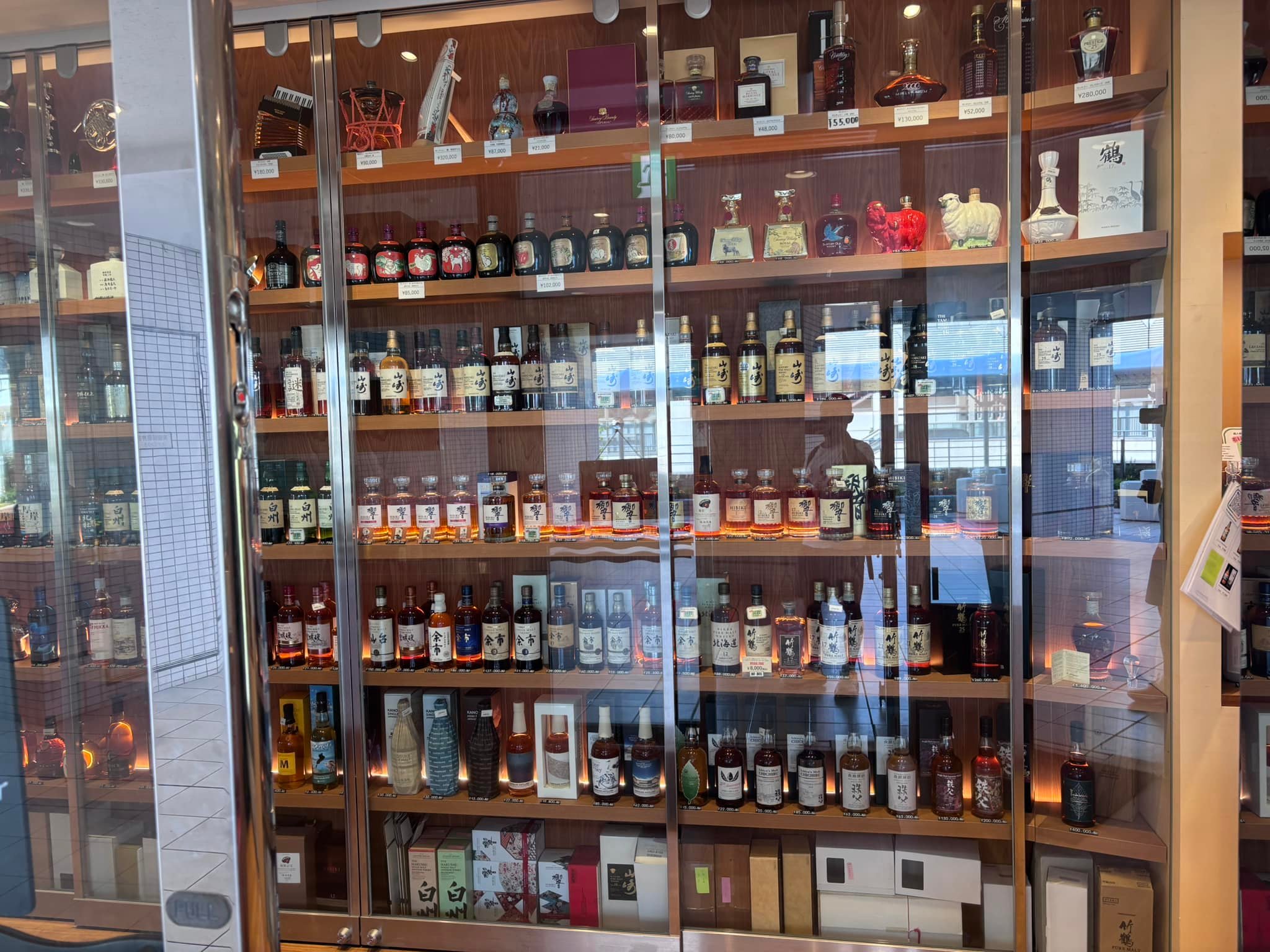Fine spirits at Aqua City Odaiba in Tokyo