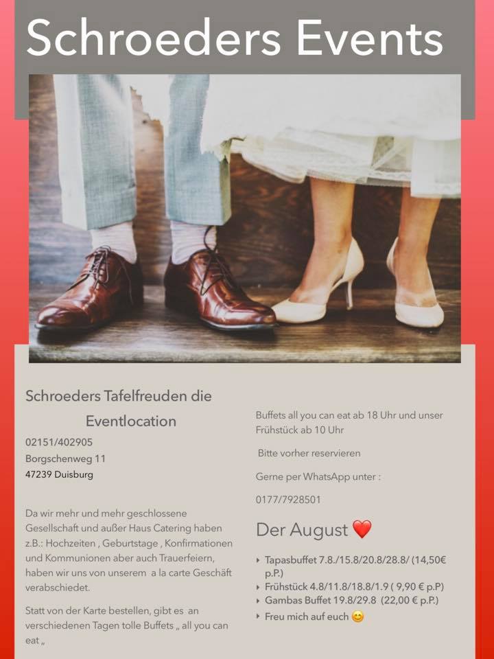 So Der Etwas Schmale August Aber Schroeders Tafelfreuden