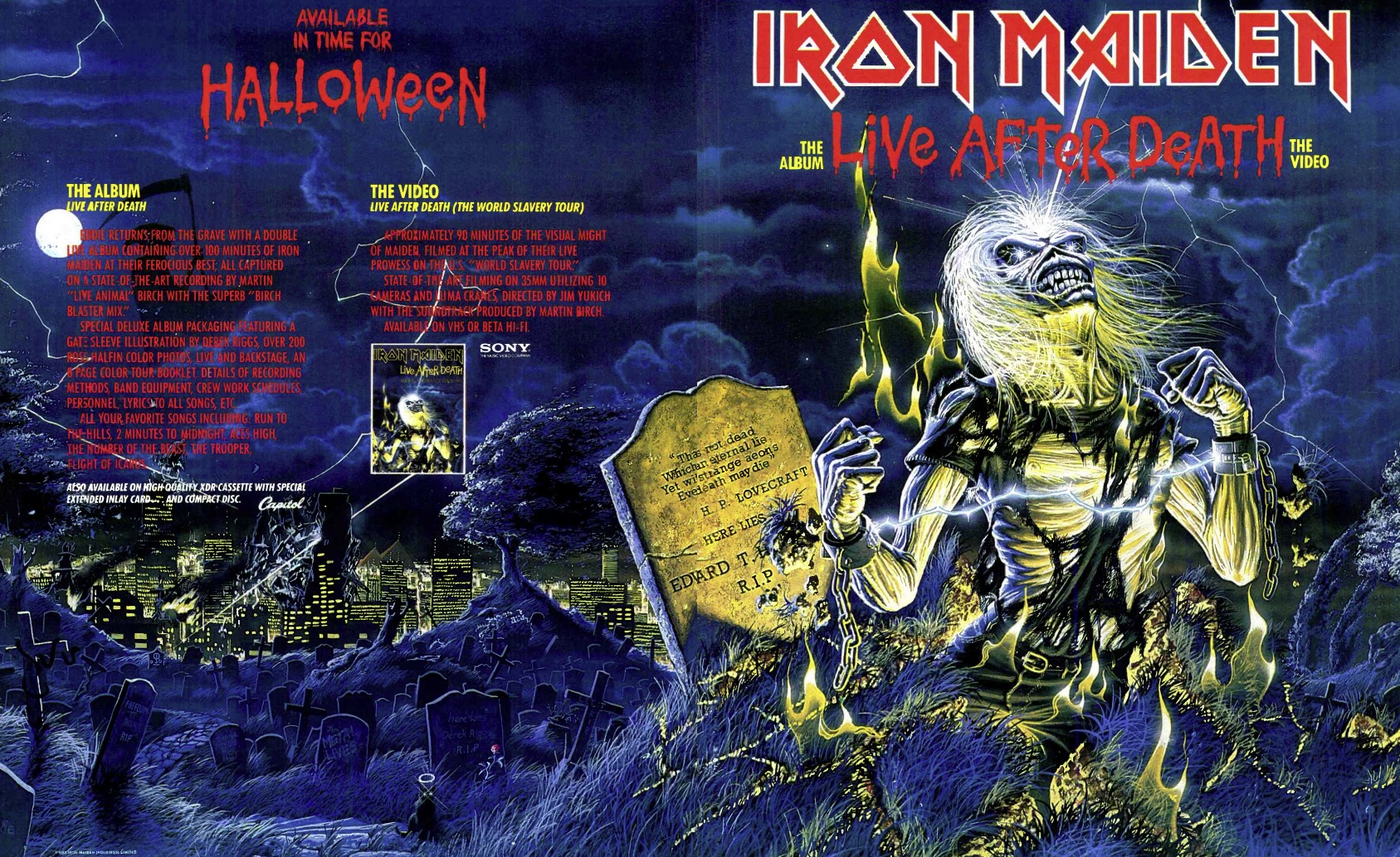 Iron Maiden Live After Death 1985 US 2LP gatefold