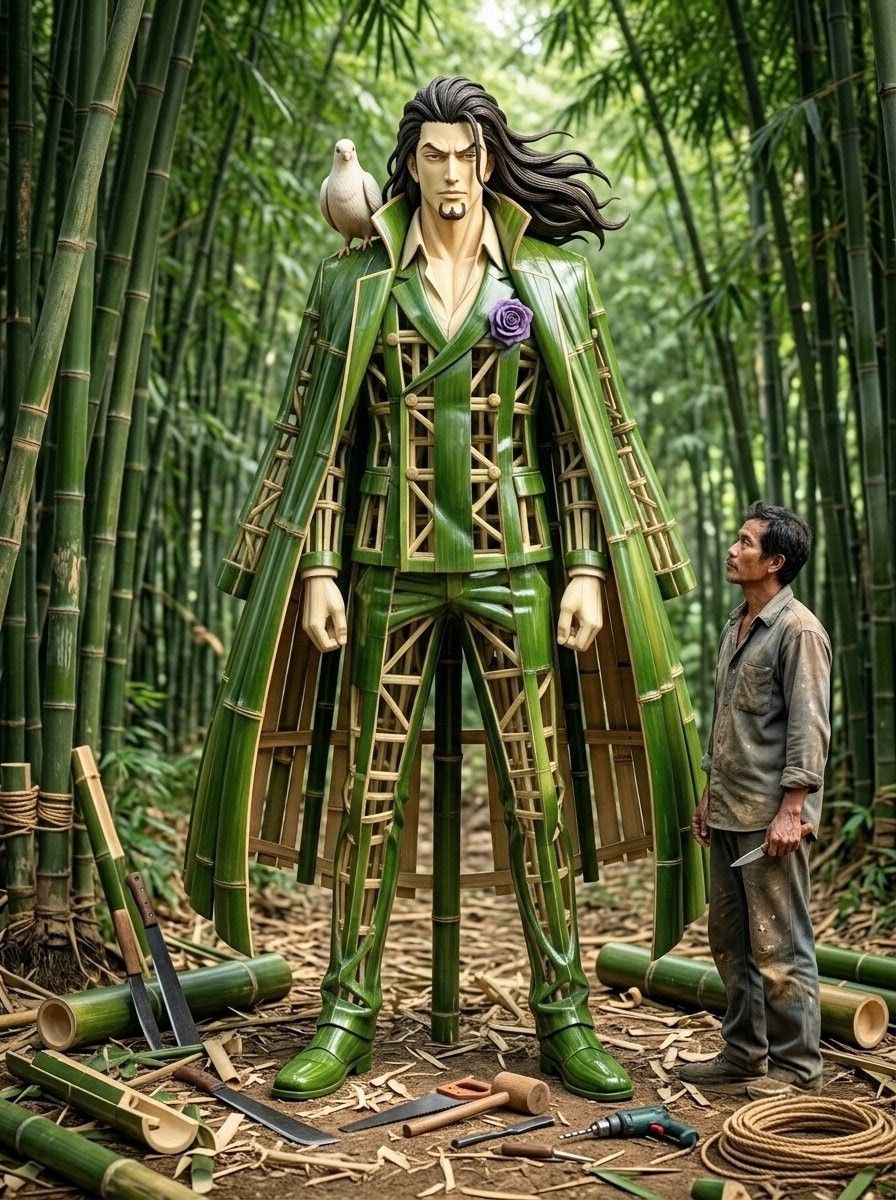 Bamboo pandamonium sculpture by Figumax_