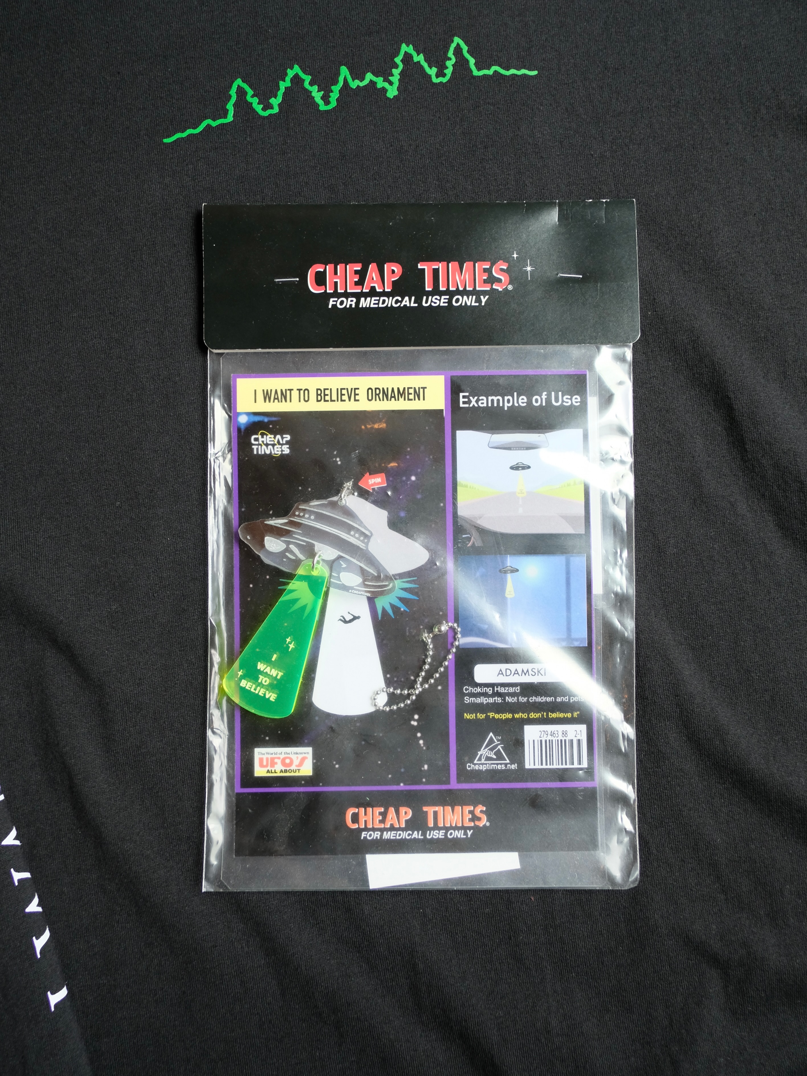 CHEAP TIMES】 CHEAPTIMES® “I WANT TO BELIEVE” ORNAMENT, CAP, L/S