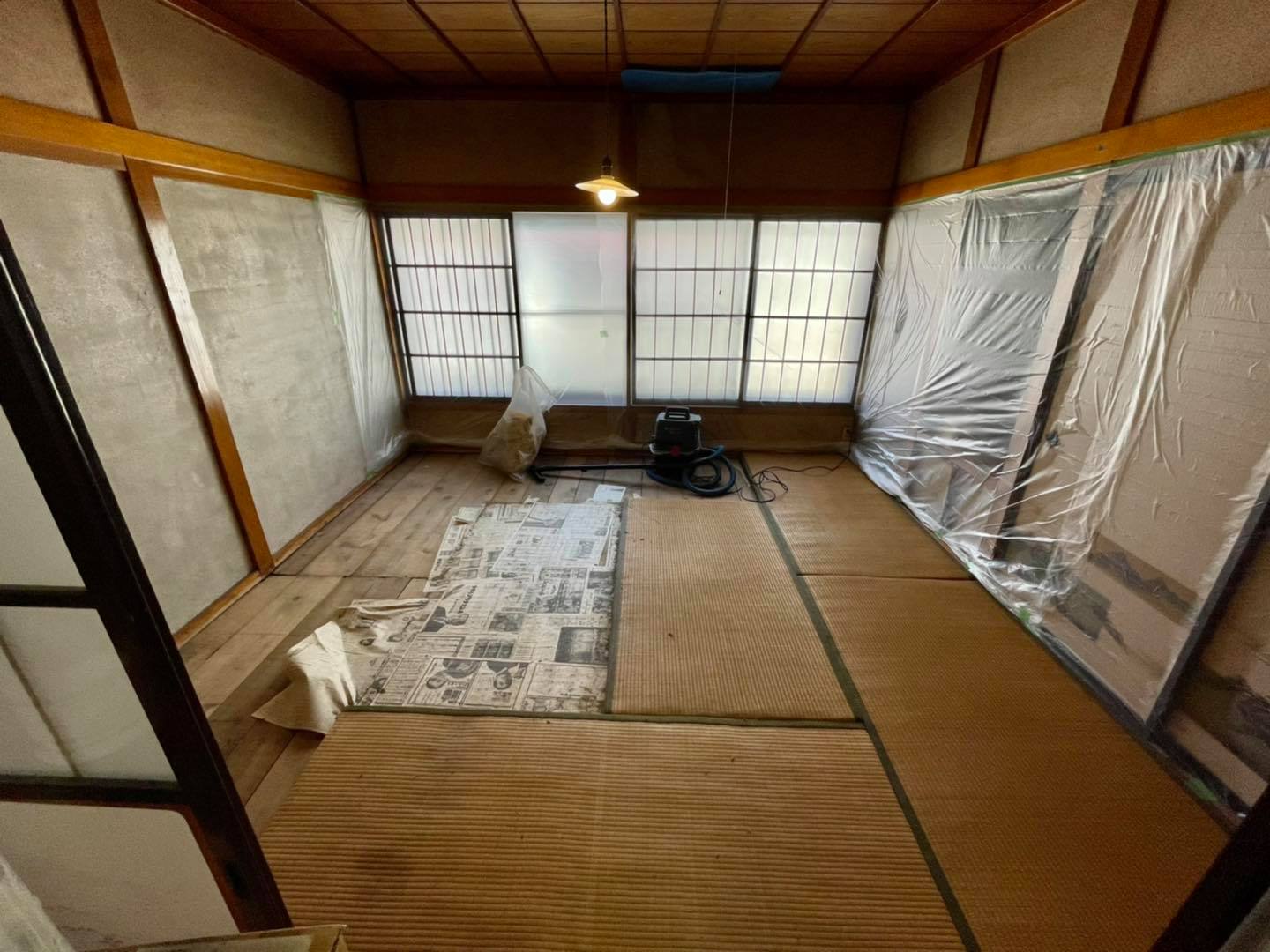 A棟2階西側の部屋と階段室の工事も始まりました。... - 麻太の家 asata house