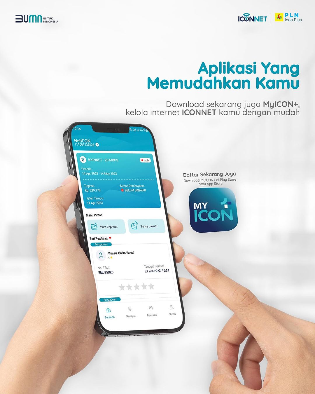 Iconnet kalsel - Hi NetICON Aplikasi MyICON+ kini menjadi... | Facebook