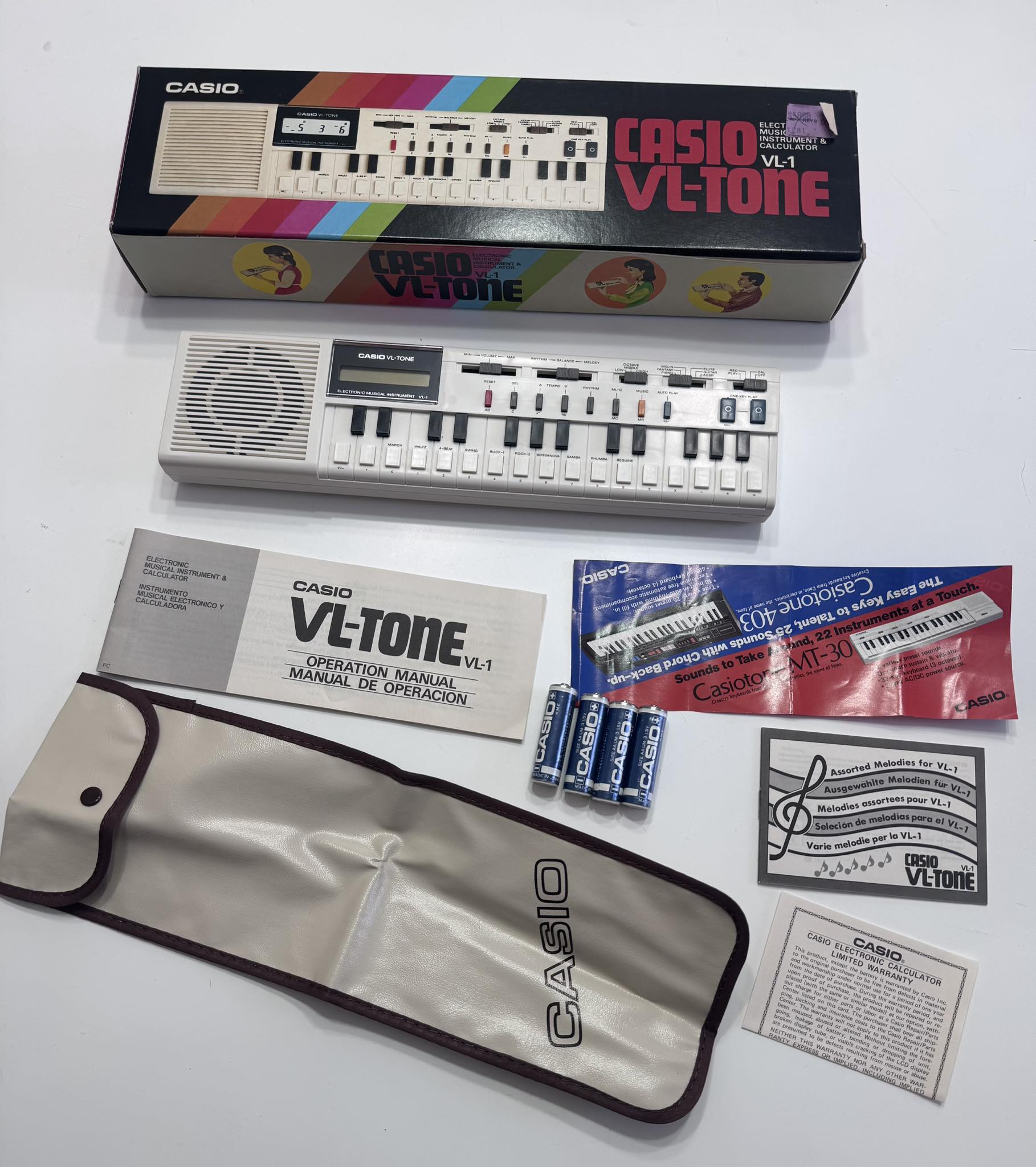 Unboxing a dead-stock Casio VL-Tone synthesizer