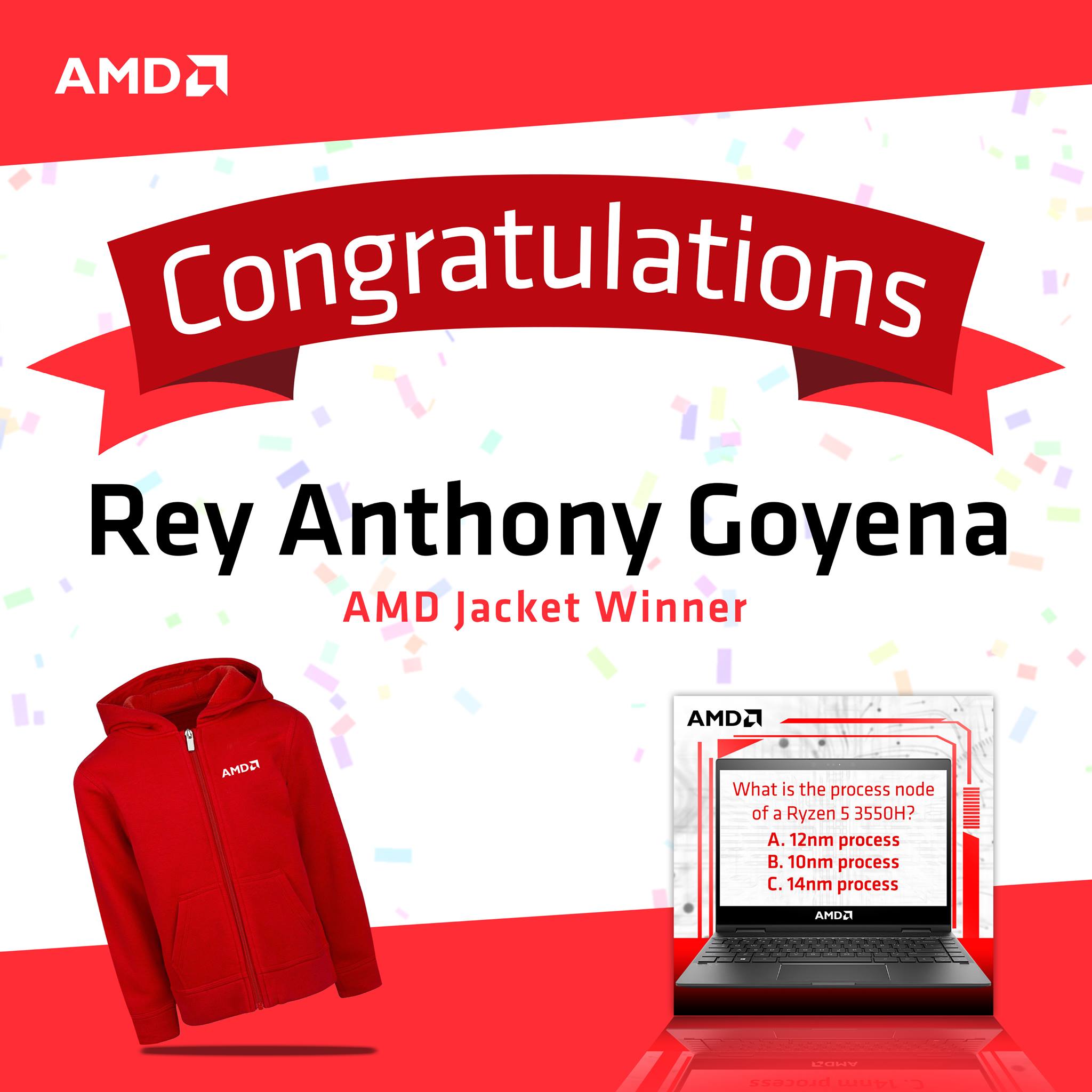 AMD - We’re here to announce the 2 winners of the AMD Quiz... | Facebook