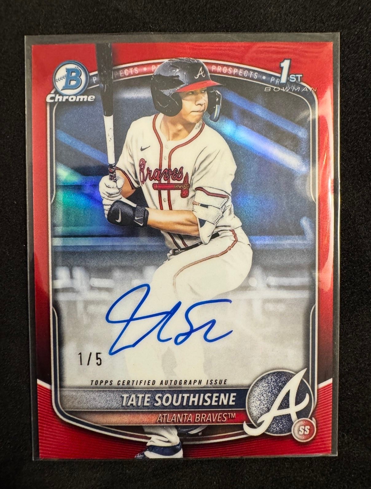 Tate Southisene vs Josh worth in Topps sports cards