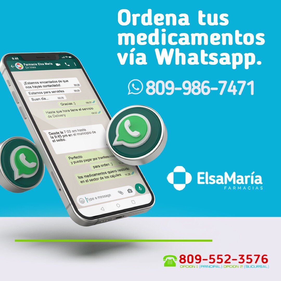 ¡Ya no tienes que salir de casa para... - Farmacia Elsa Maria