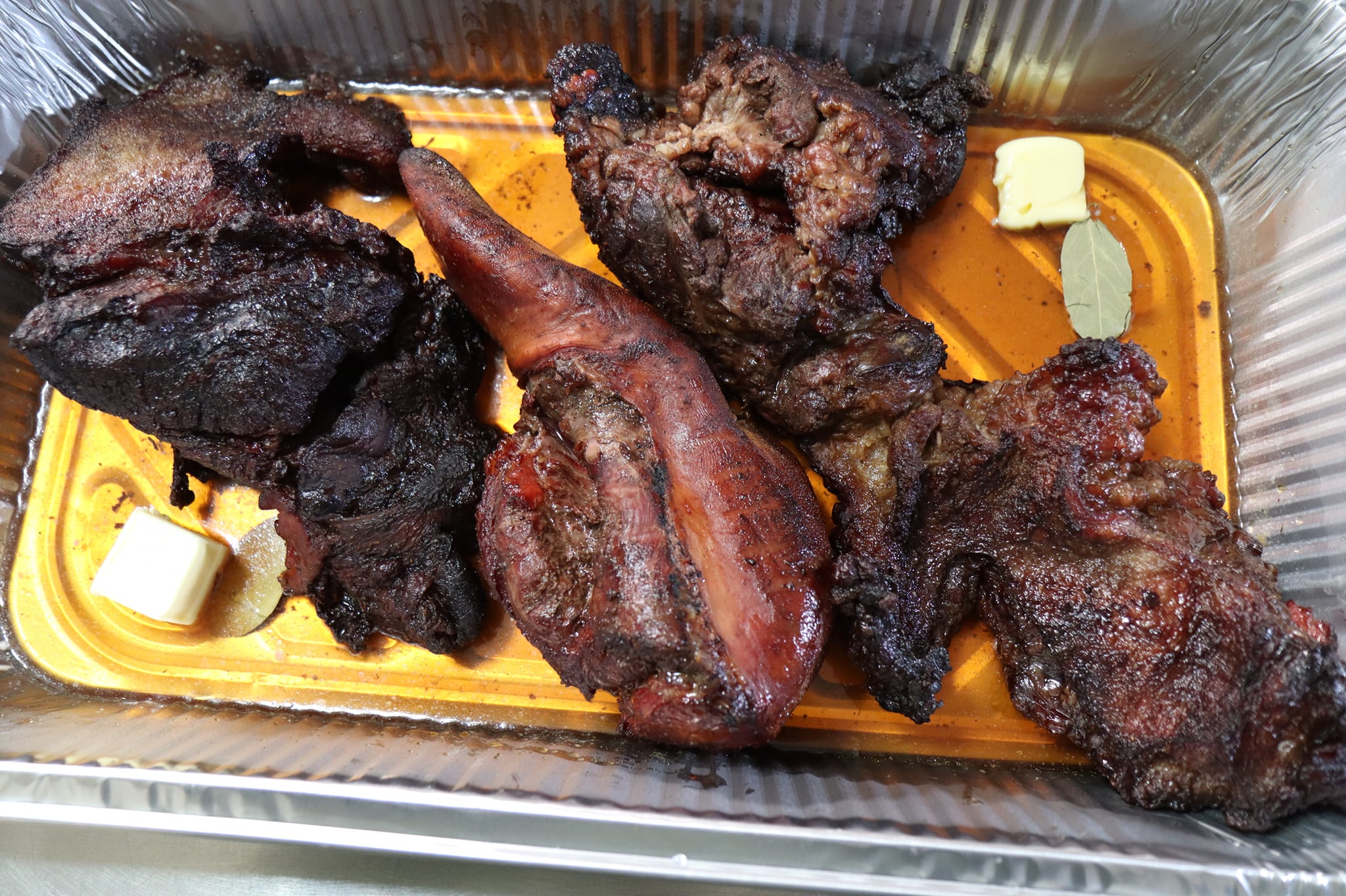 ArnieTex - Smoked up some cachete and lengua meat (cheek...