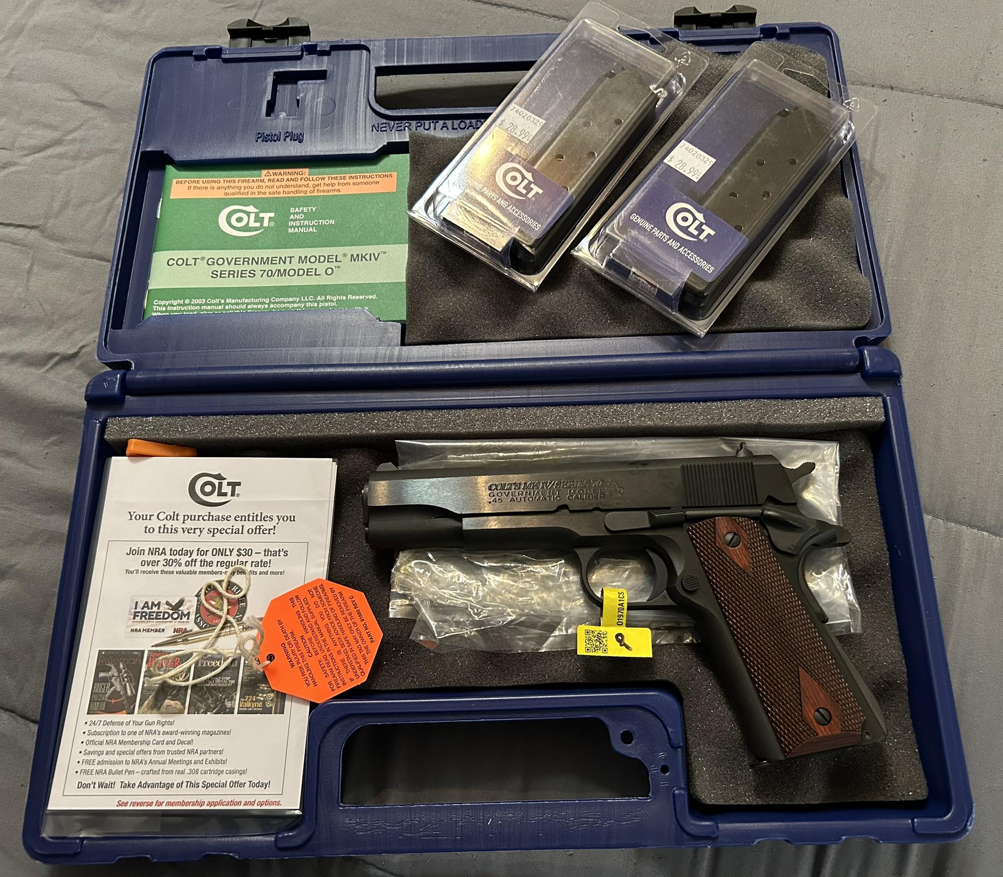 Marushin Colt 25 Auto Cap/ Model Gun Double Deep, Heavy Weight and