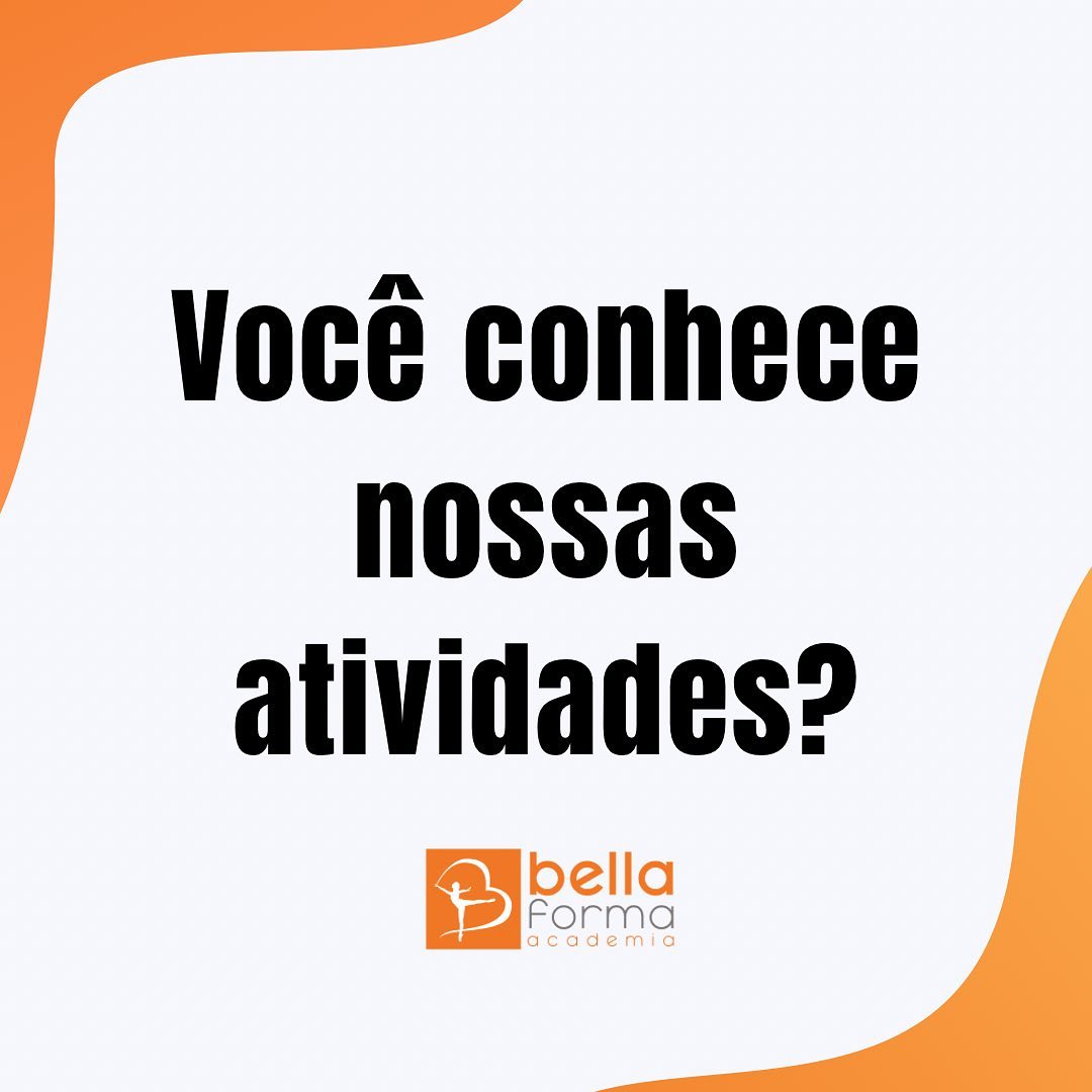 👉🏼 Arraste para o lado e confira... - Academia Bella Forma | Facebook