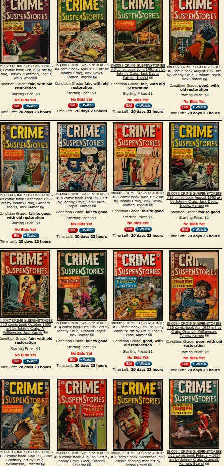 Vintage comic books and ECs for sale at eMoviePoster