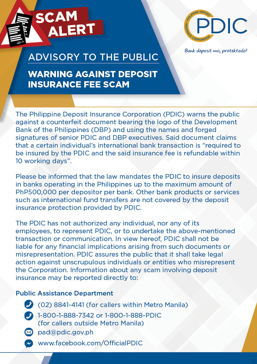 #PDIC... - Philippine Deposit Insurance Corporation - PDIC | Facebook