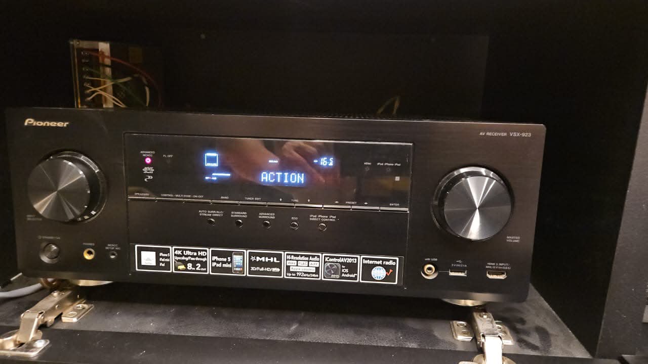 Pioneer VSX-S510-W 6.2 Slim AV Receiver with 6xHDMI Input USB 4K