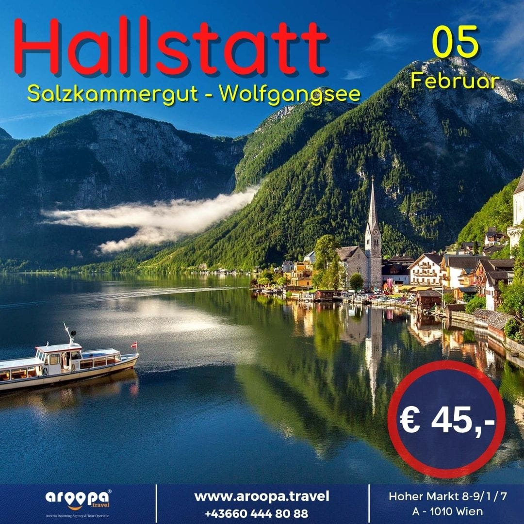 Aroopa Travel - 🇦🇹Hallstatt & Wolfgangsee – Salzkammergut...
