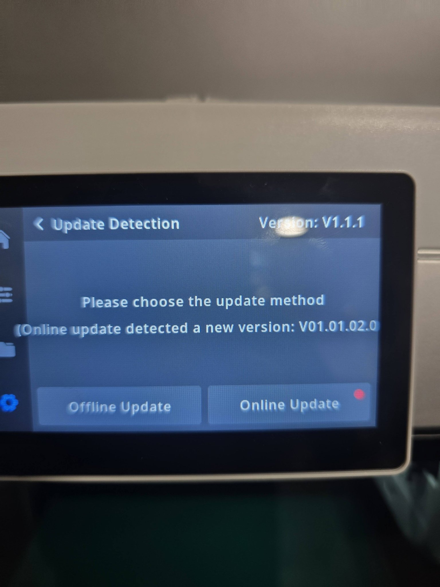 Qidi 3D printer update issues with version V01.01.02.0