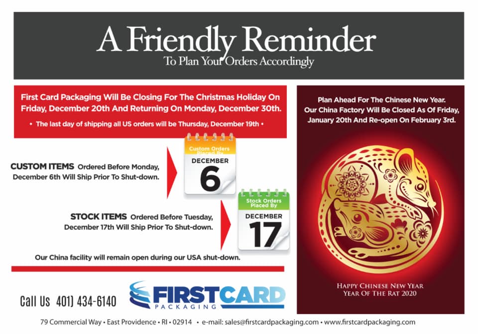 First Card Packaging | East Providence RI