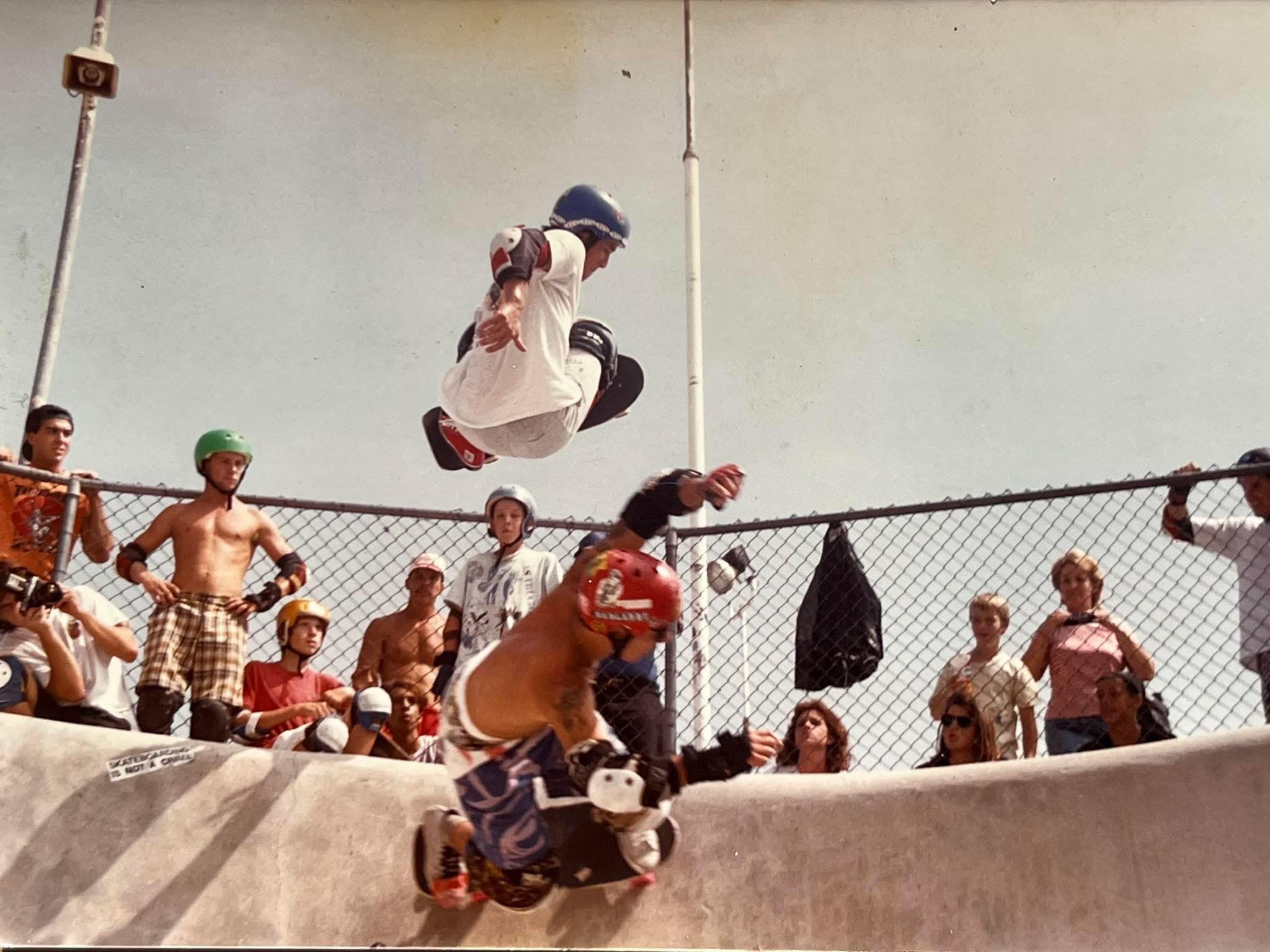 Steve Caballero Pipeline Skatepark. Upland CA. 1983