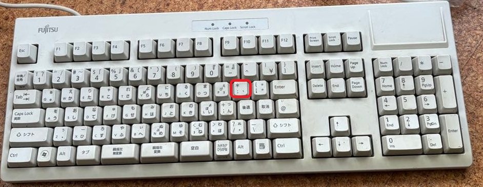 こんばんは。 ようやくFMV-KB611で親指シフトモードで入力ができるよう