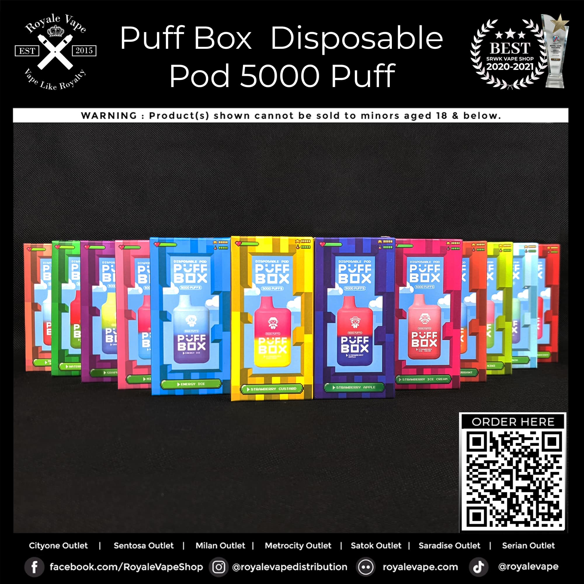 ⚜️Puff Box Disposable... - Royale Vape Distribution - Cityone