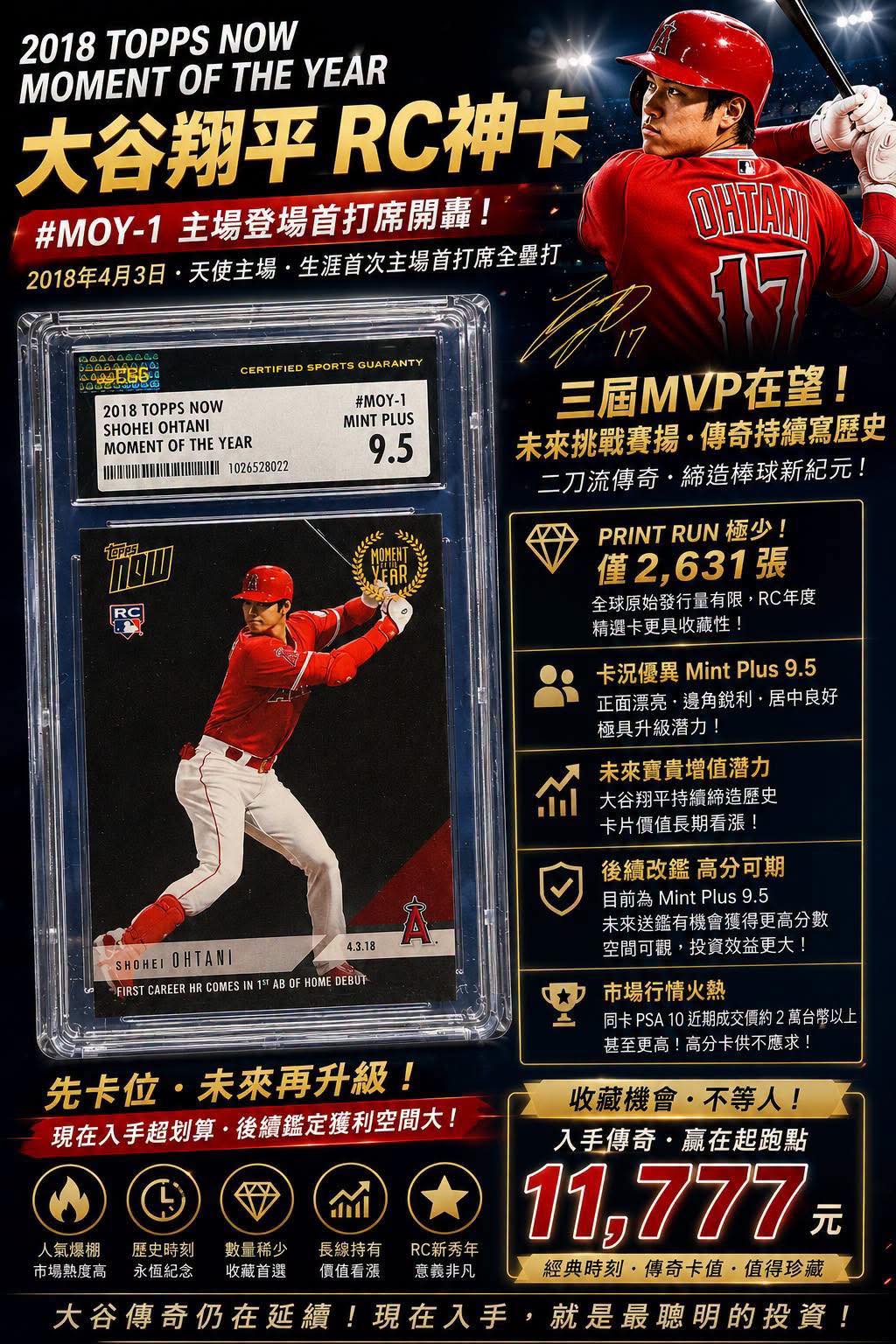 野球 金*樹様 大谷翔平 TOPPS NOW 2018 RC ルーキーカード