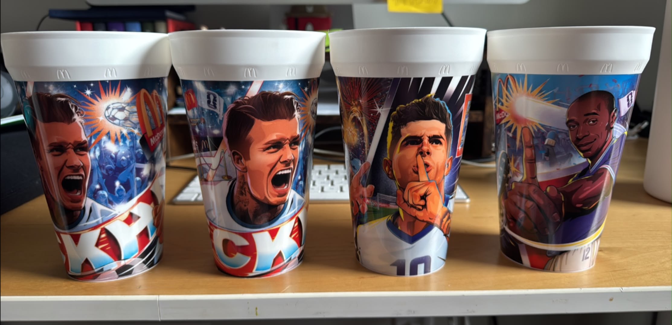 McDonald's Celebrates the World Cup With David Beckham, Ronaldinho