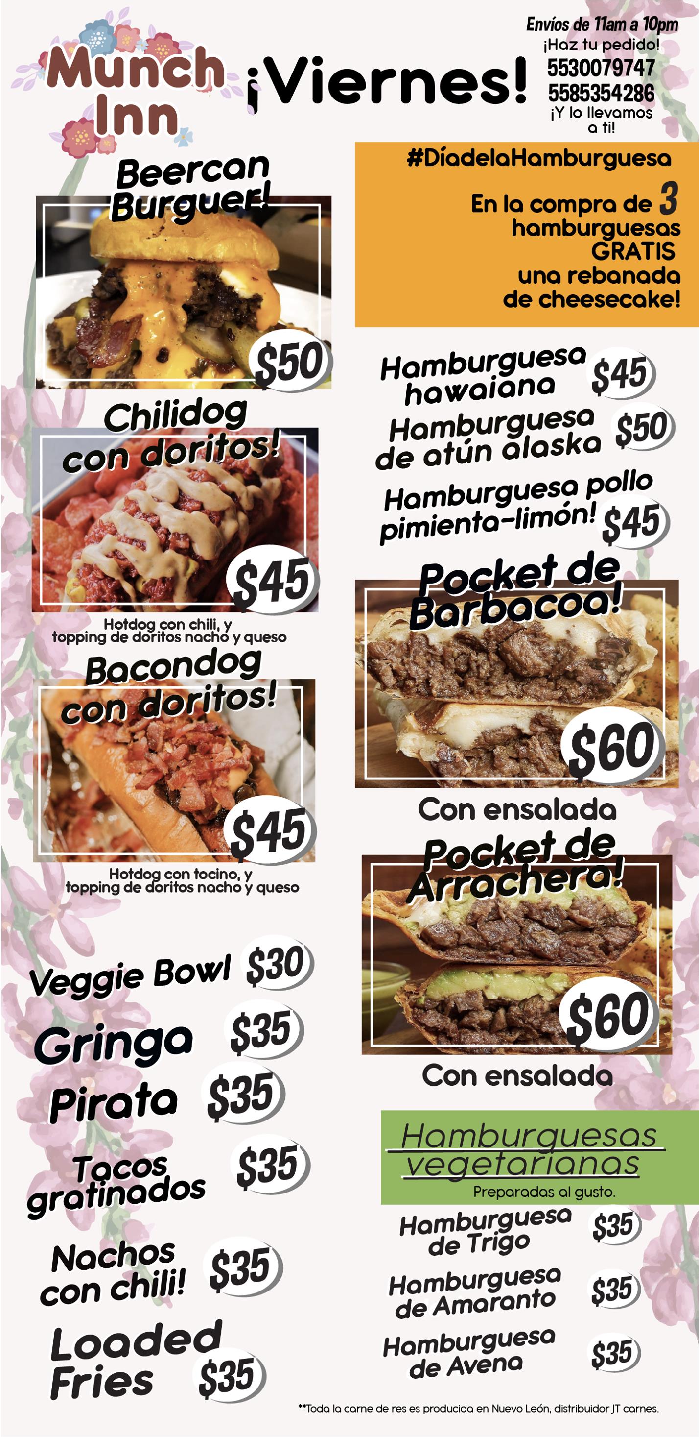 Munch Inn - Feliz Día de la Hamburguesa!!! Les traemos el...