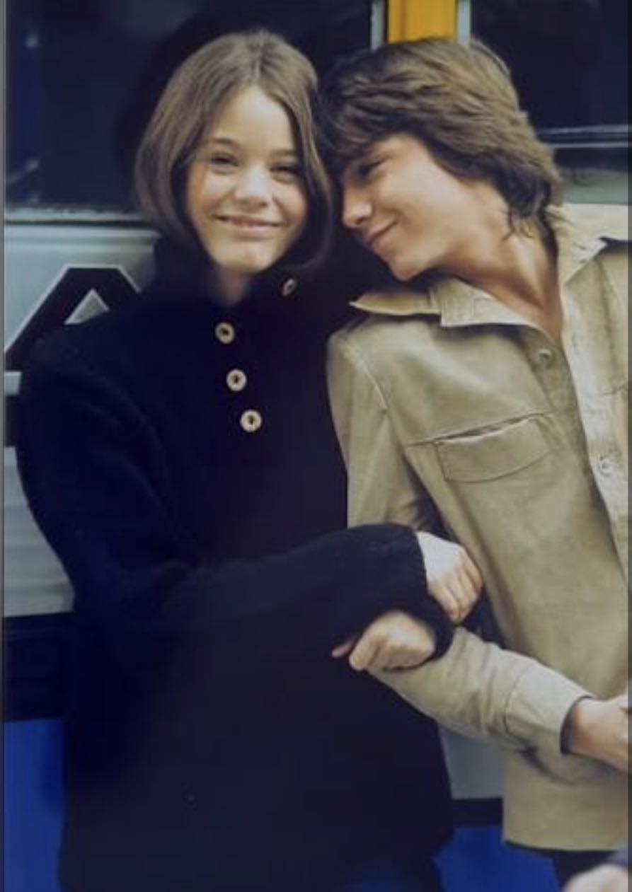 David Cassidy and Susan Dey at Kings Island during the filming of