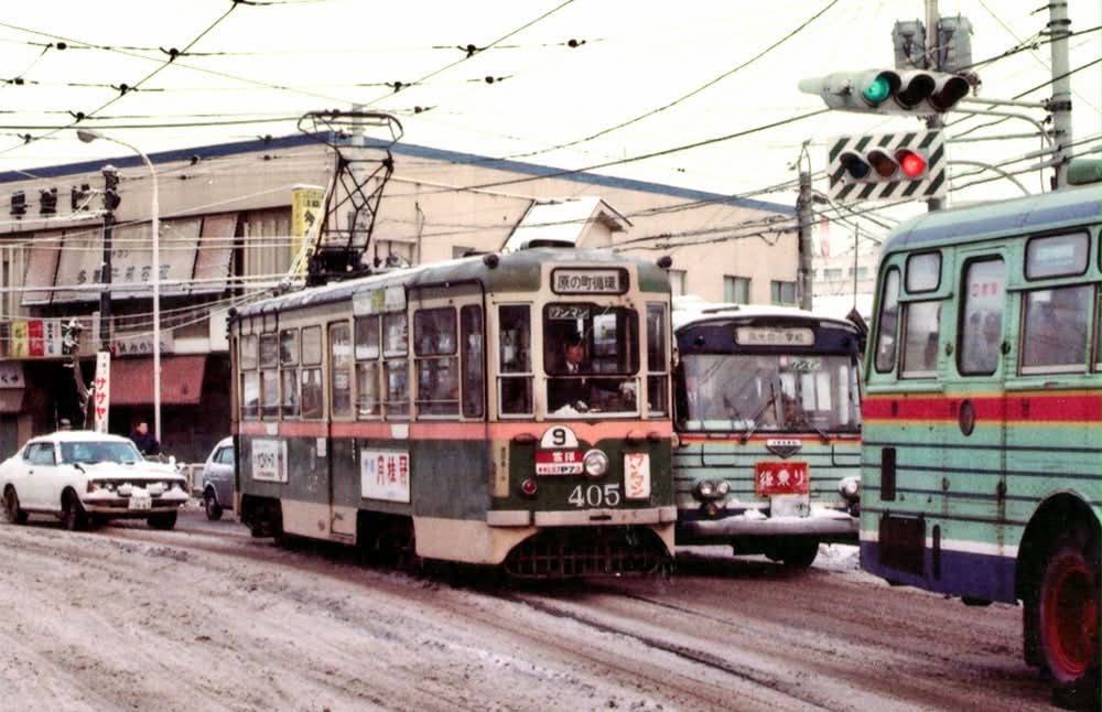 1976年にその役めを終え廃止となった仙台市電、電車には似つかわしく