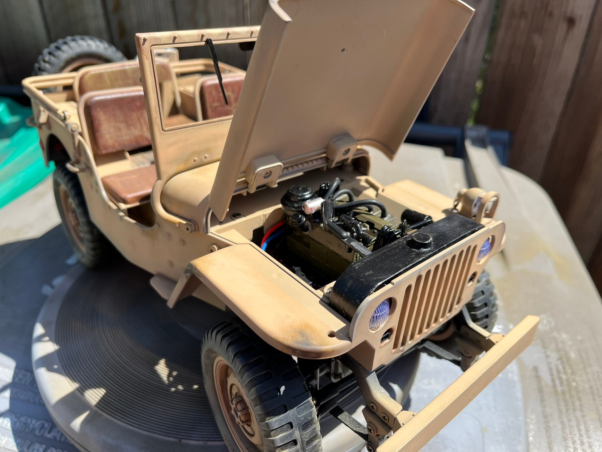 1/6 scale GI Joe Willy's Jeep desert patrol project