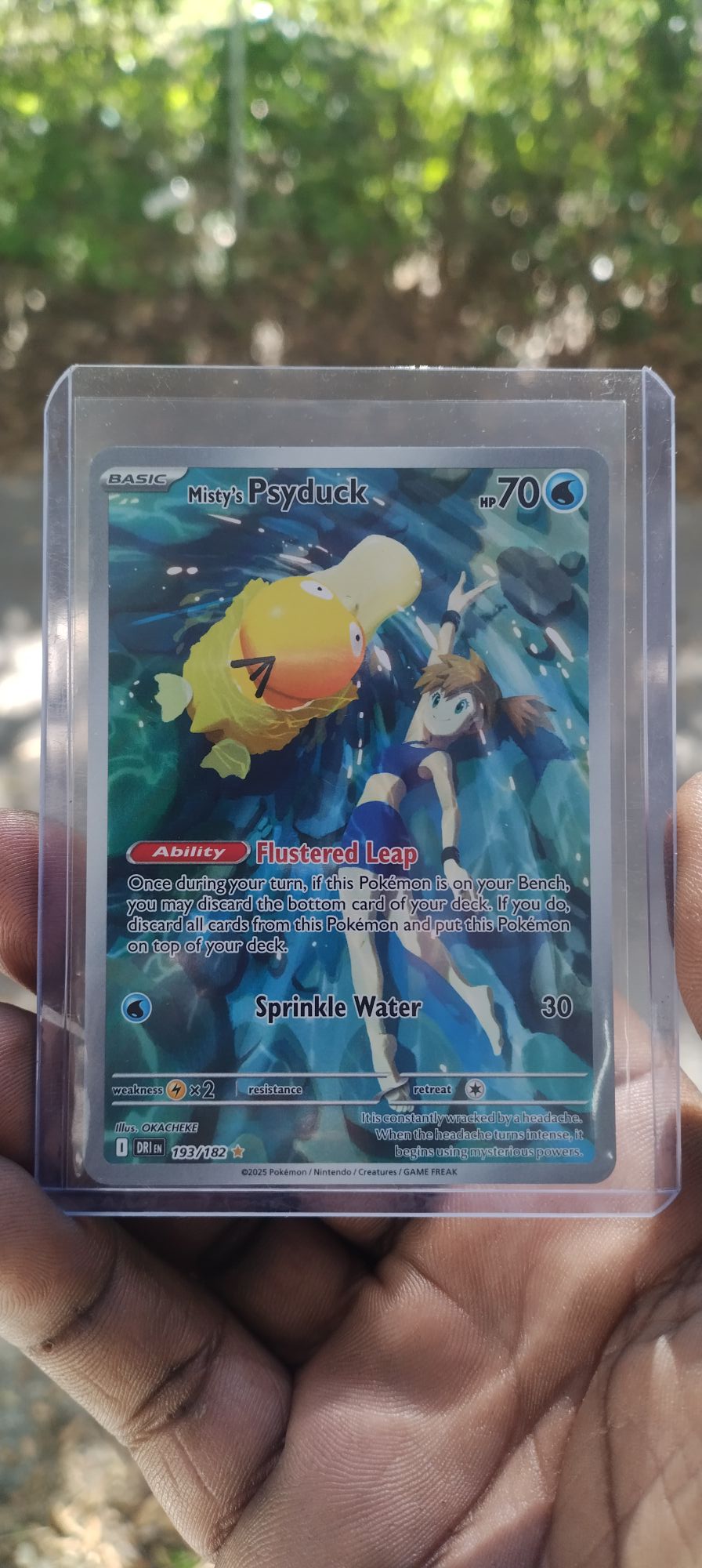 Misty's Psyduck Illustration Rare Card from the Pokémon TCG Hot