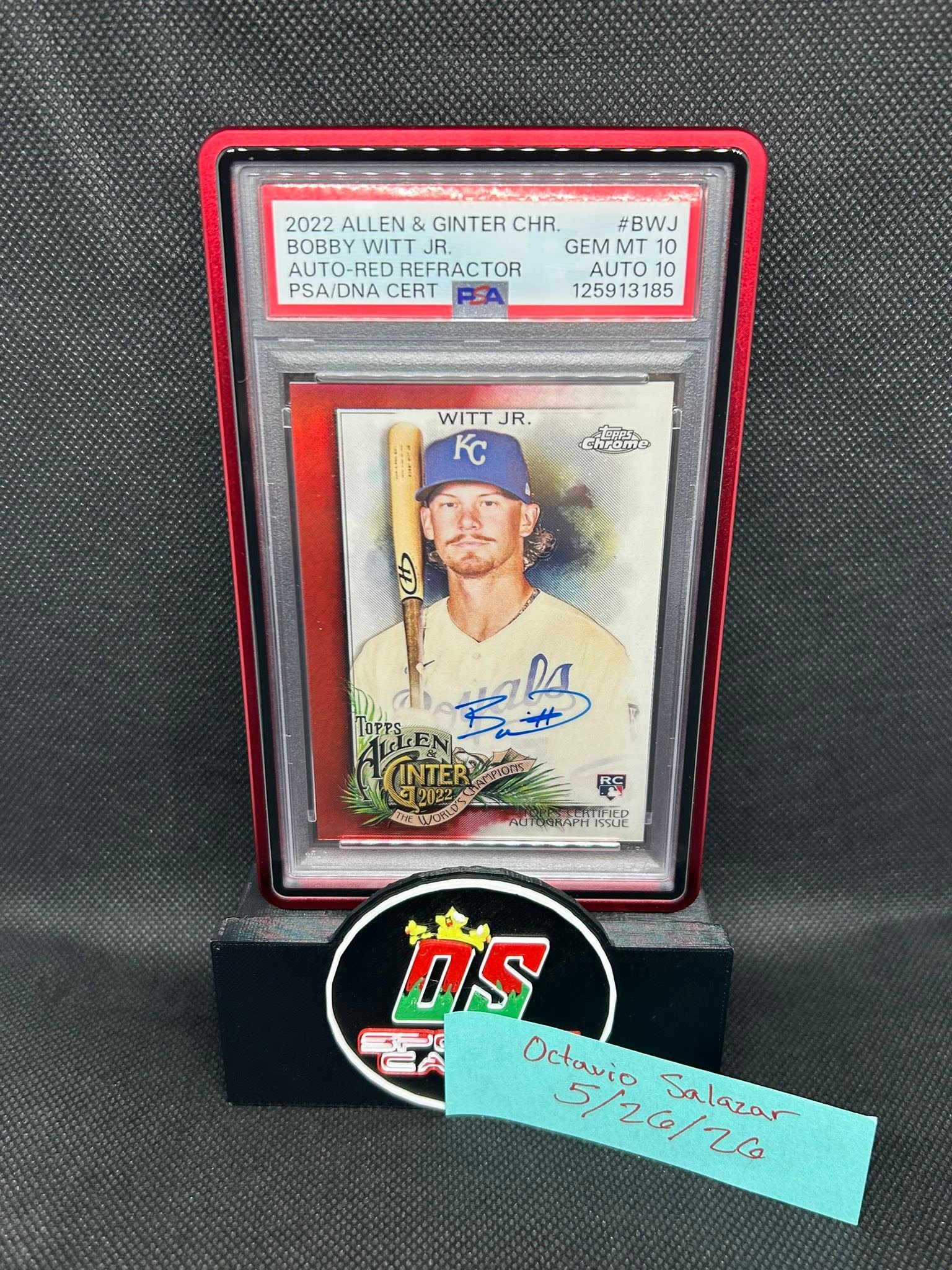 Bobby Witt Jr. Topps Dynasty /5 What a perfect autograph ?