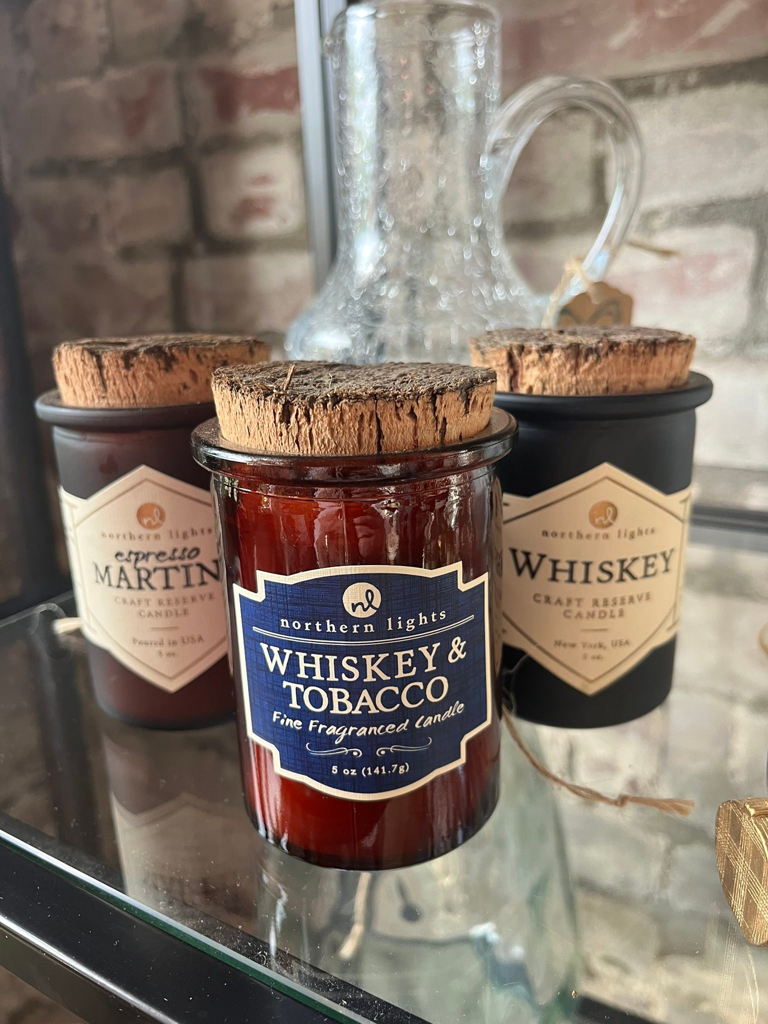 northern lights whiskey and tobacco candle New arrivals at The Cottage gift shop in Louisville
