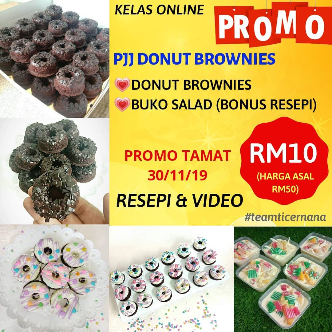 Donut Brownies Resepi Hybrid Art
