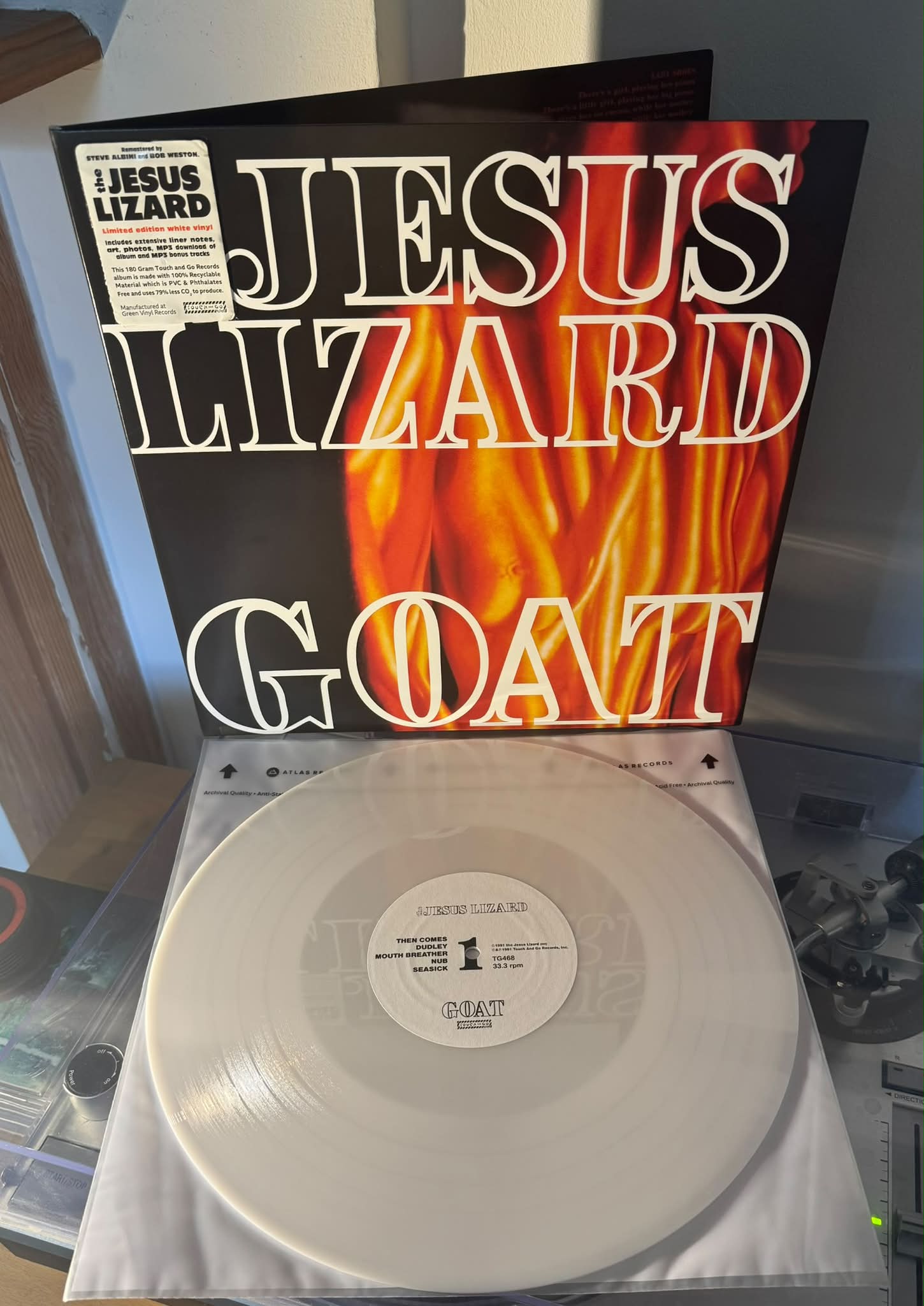 Nirvana and Jesus Lizard rare split single on Touch and Go Records